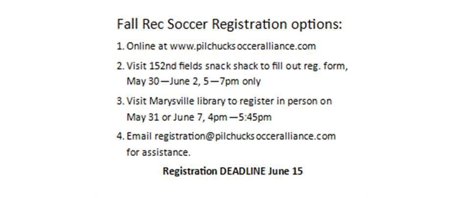 Fall Registration